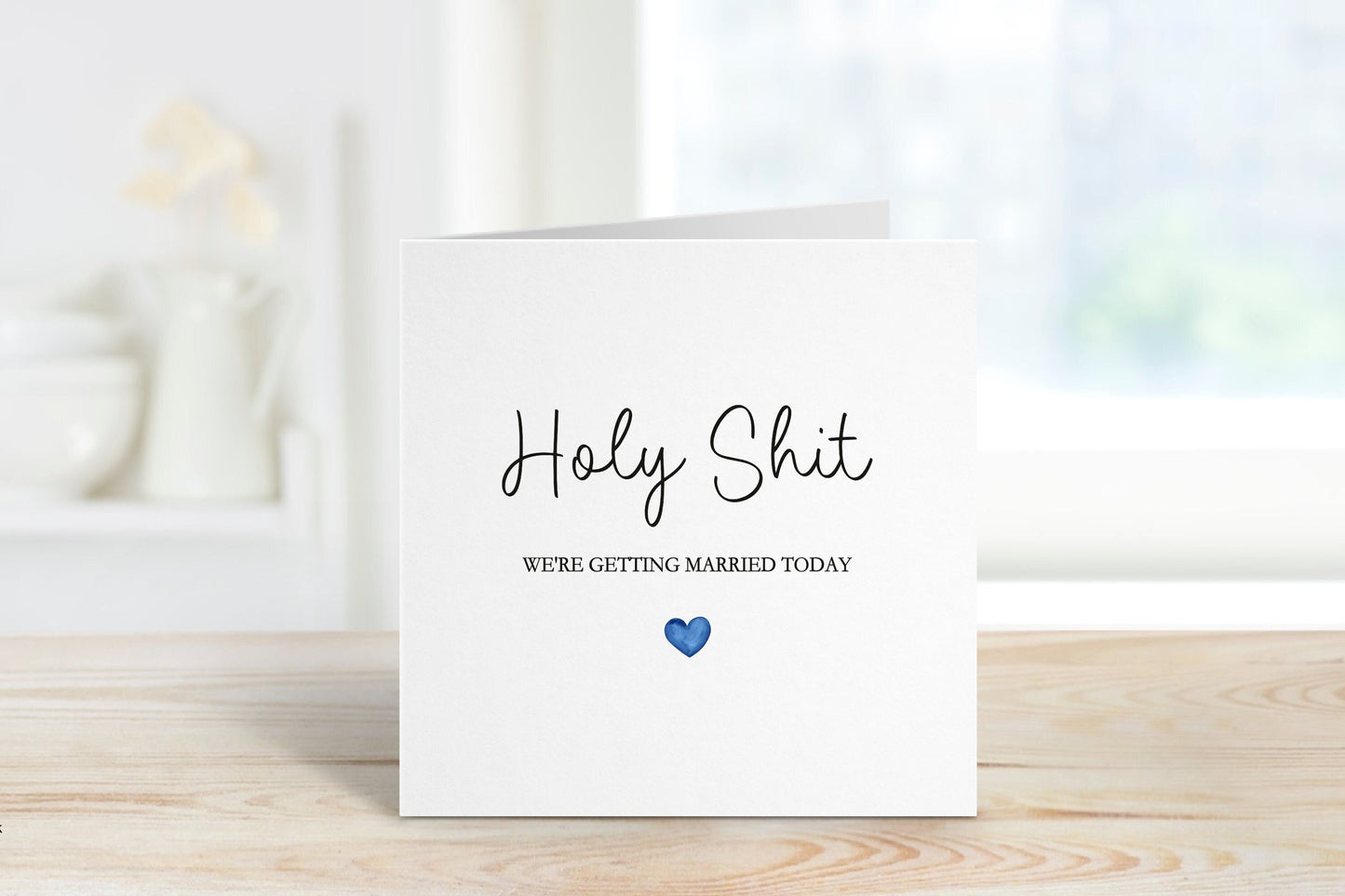 Holy Shit Wedding Card, Husband To Be Wedding Day Card, Wedding Day Card For Husband To Be, Wedding Day Card For Groom