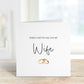 Wife To Be Wedding Day Card, Wedding Day Card For WifeTo Be, Wedding Day Card For Bride, For My Bride On Our Wedding Day