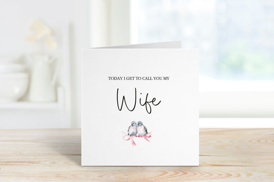 Wife To Be Wedding Day Card, Wedding Day Card For WifeTo Be, Wedding Day Card For Bride, For My Bride On Our Wedding Day