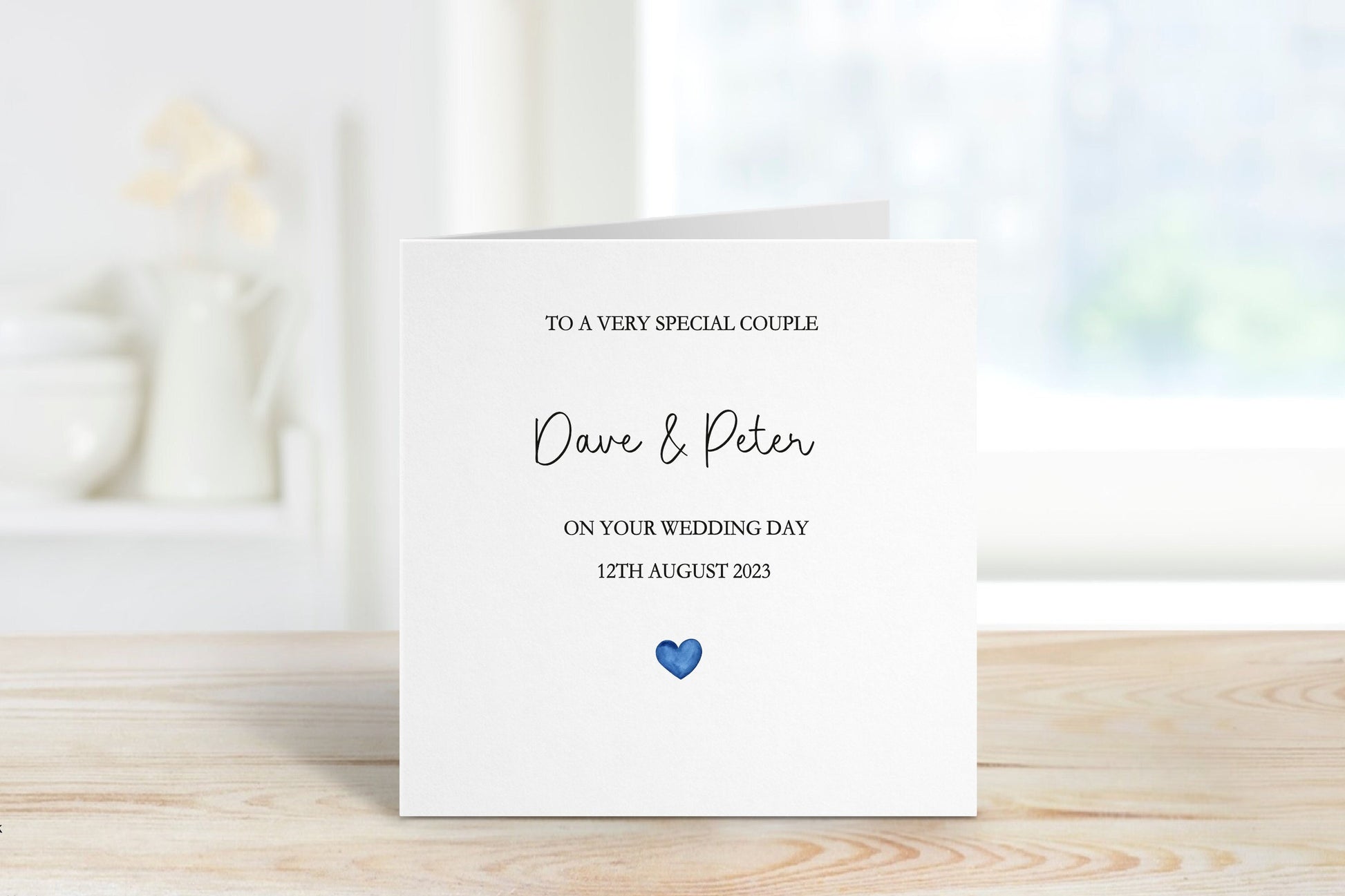 Gay Wedding Card, Wedding Day Card For A Special Couple, Wedding Card For Groom And Groom, Personalised Wedding Day Card