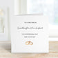 Granddaughter Wedding Card, Wedding Day Card For A Special Couple, Wedding Card For Granddaughter & Husband, Personalised Wedding Day Card