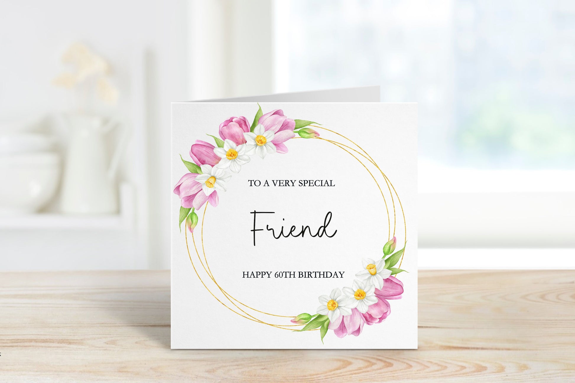 Personalised Special Friend Birthday Card, Friend Birthday Card, Birthday Cards For Him, Any age Birthday Card, 60th Birthday For Friend