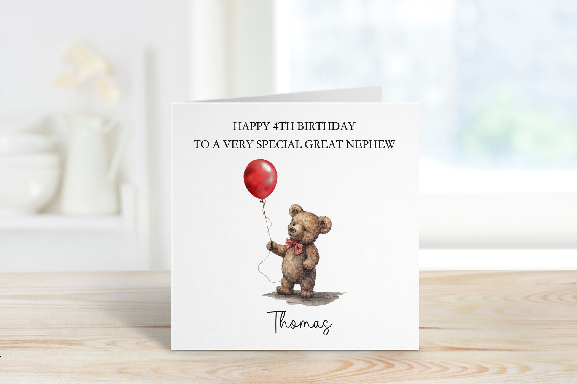 Godson 4th Birthday Card, Birthday Card For Godson, Any Age Card, 1st, 2nd, 3rd, 4th, 5th, 6th, Personalised Card