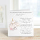 Great Granddaughter Christening Card, Christening Card For Great Granddaughter, Personalised Christening Card