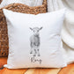 Sketchy Baby Goat Cushion, Personalised Baby Goat Cushion Gift, Cushion For Animal Lovers