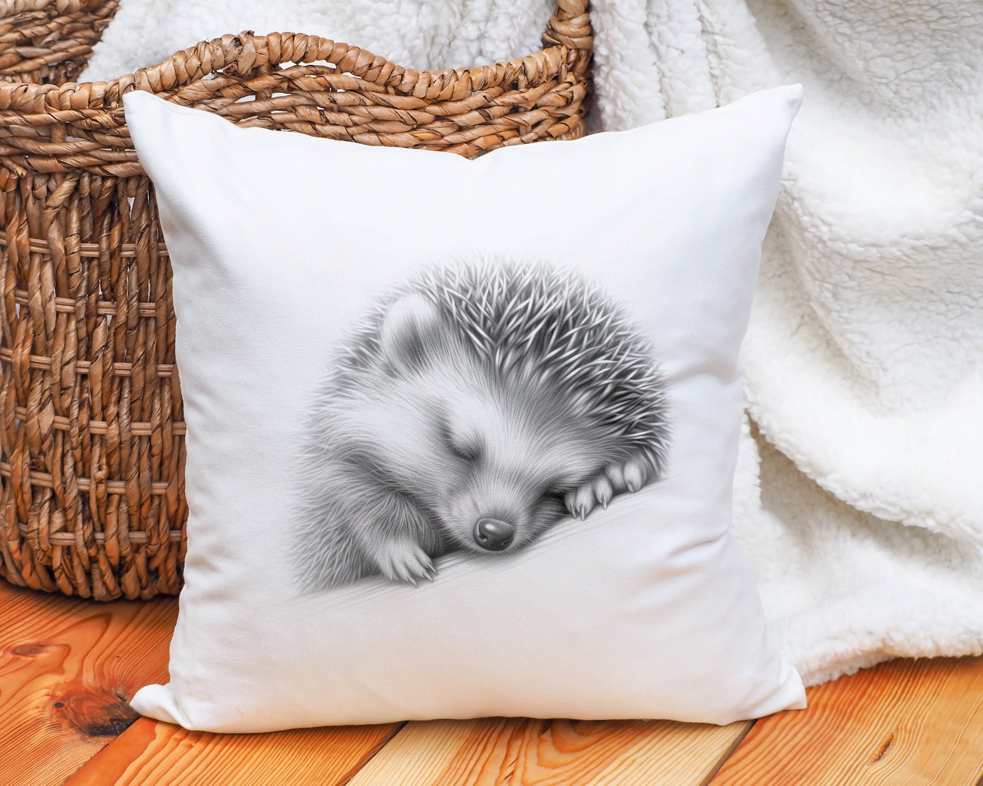 Sketchy Piglet Cushion, Personalised Piglet Cushion Gift, Cushion For Animal Lovers