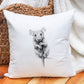 Sketchy Rat Cushion, Personalised Rat Cushion Gift, Cushion For Animal Lovers, Cute Rat Gift