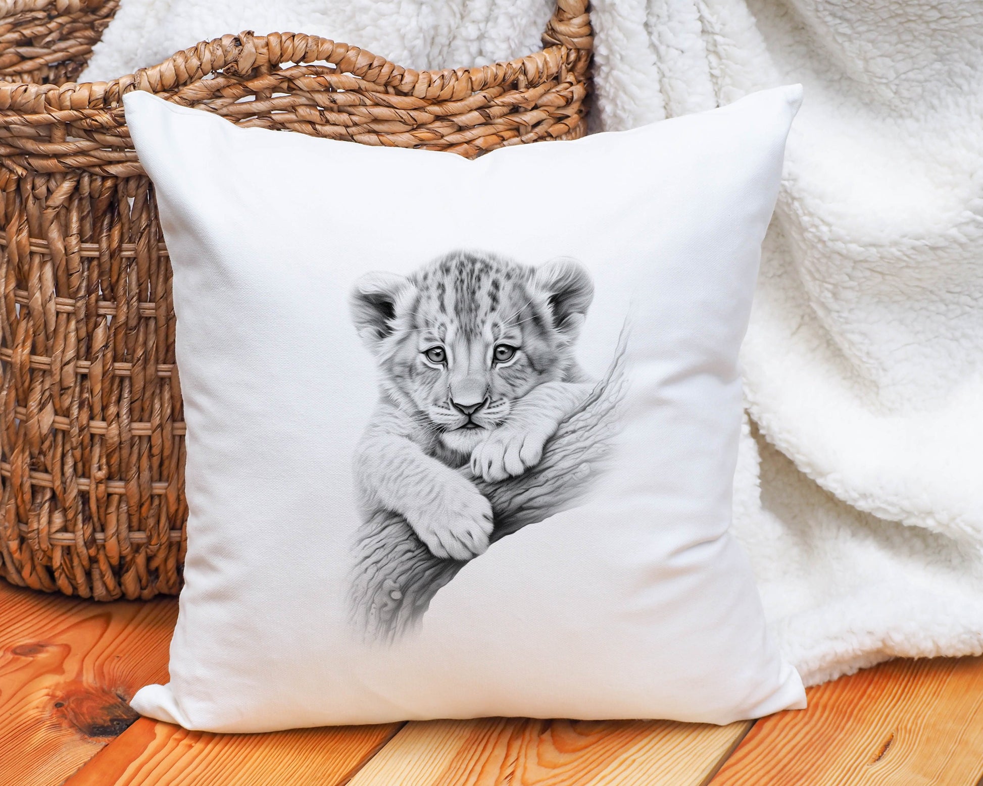 Sketchy Baby Goat Cushion, Personalised Baby Goat Cushion Gift, Cushion For Animal Lovers