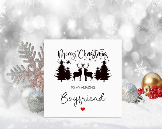 Boyfriend Christmas Card, Christmas Card For Boyfriend, Personalised Christmas Card, Christmas In July