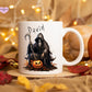 Personalised Vintage Halloween Mug, Halloween Mug, Autumn Mug, Personalised Halloween Mug, Vintage Halloween Teapot Mug
