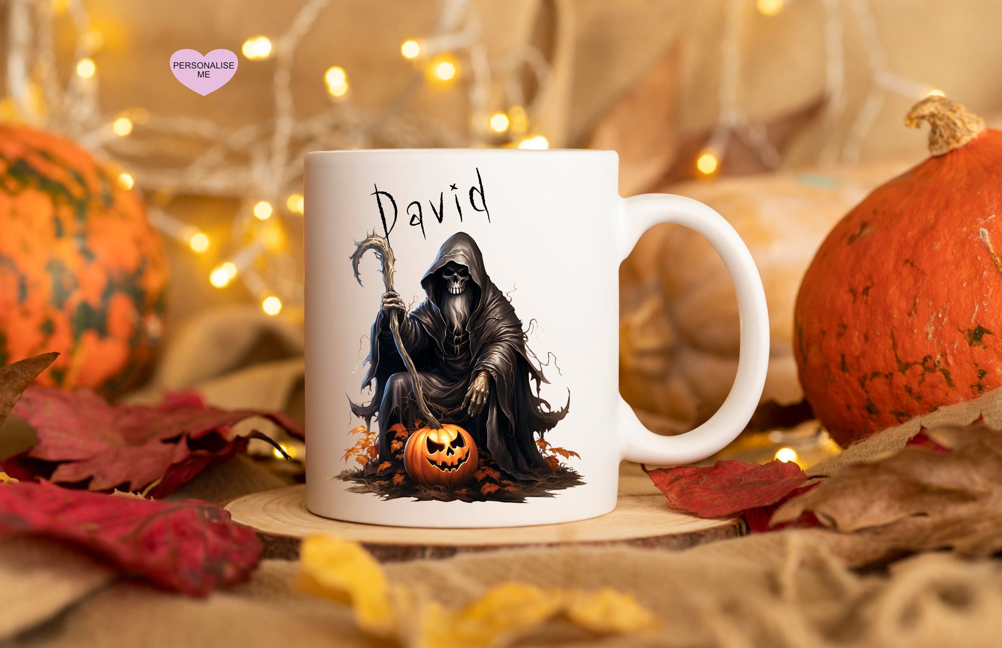 Personalised Vintage Halloween Mug, Halloween Mug, Autumn Mug, Personalised Halloween Mug, Vintage Halloween Teapot Mug