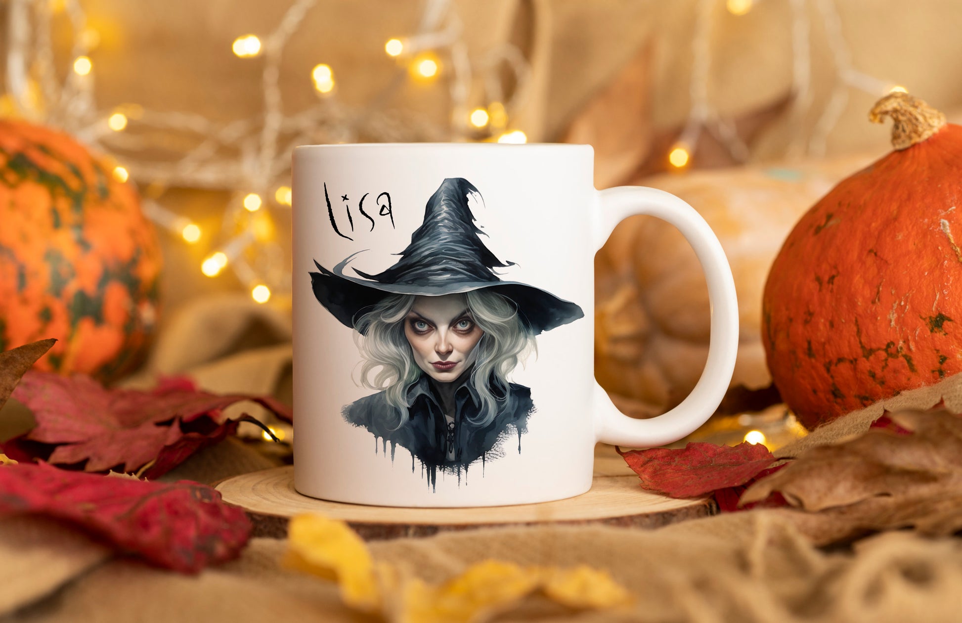 Personalised Vintage Halloween Mug, Halloween Mug, Autumn Mug, Personalised Halloween Mug, Vintage Halloween Teapot Mug