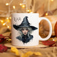 Personalised Vintage Halloween Mug, Halloween Mug, Autumn Mug, Personalised Halloween Mug, Vintage Halloween Haunted Tree Mug