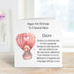 Great Niece 4th Birthday Card, Birthday Card For Great Niece, Personalised Birthday Card, Balloon Bear Birthday Card Poem, Any Age Card