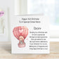 Great Niece 4th Birthday Card, Birthday Card For Great Niece, Personalised Birthday Card, Balloon Bear Birthday Card Poem, Any Age Card