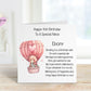Niece 4th Birthday Card, Birthday Card For Niece, Personalised Birthday Card, Balloon Bear Birthday Card Poem, Any Age Card