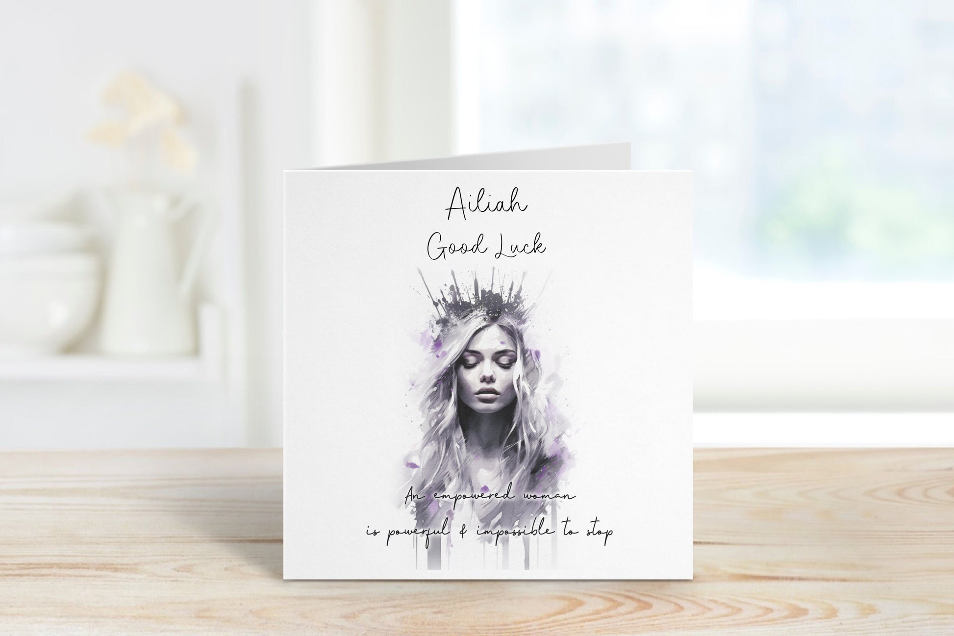 Good Luck Card, Card For Her, Card For New Job, Empowerment Card, Congratulations Card