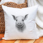 Sketchy Donkey Cushion, Personalised Donkey Cushion Gift, Cushion For Donkey Lovers