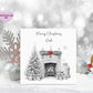 Brother And Family Christmas Card, Christmas Card For Grampy, Personalised Christmas Card, Christmas Fireplace Card, Any Title