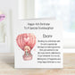 Great Niece 4th Birthday Card, Birthday Card For Great Niece, Personalised Birthday Card, Balloon Bear Birthday Card Poem, Any Age Card