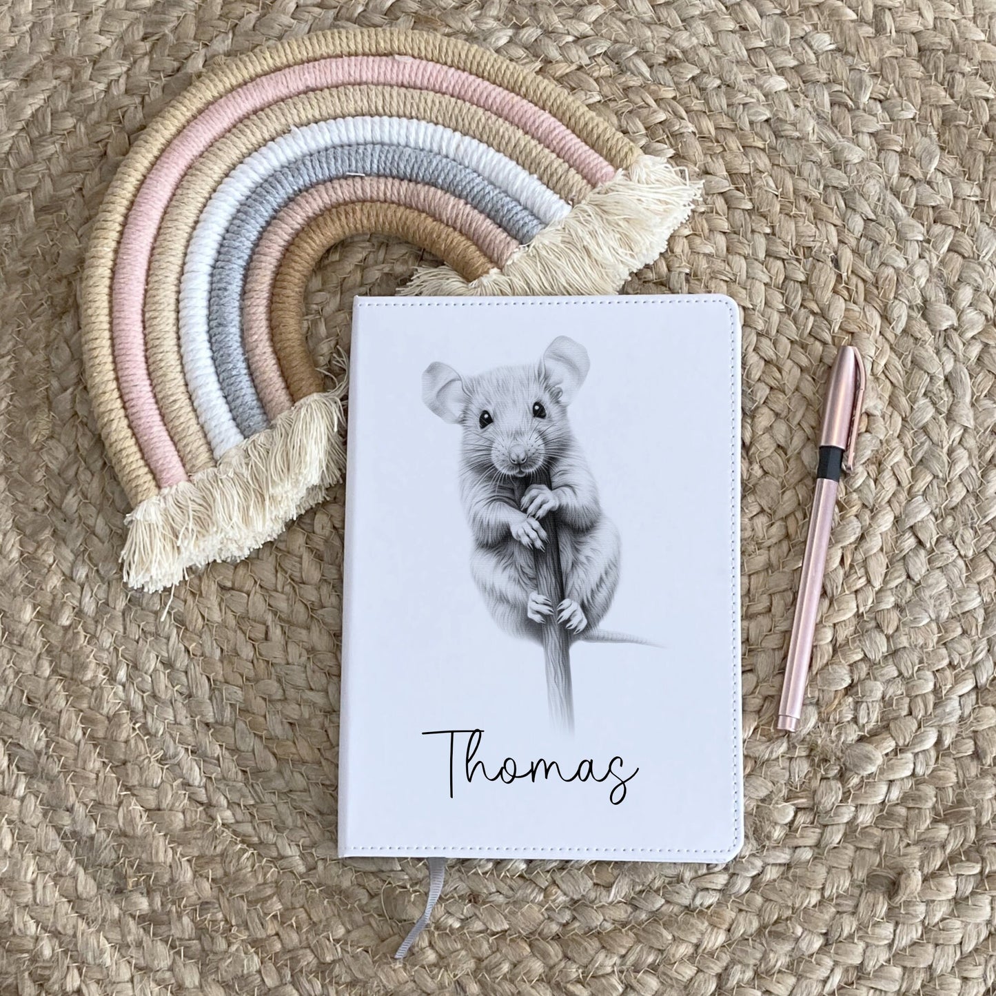 Rat Notebook, Personalised Notebook, Personalised Gift For Her Or Him, Journal, Pet Notebook,Animal Gift, Xmas Gift