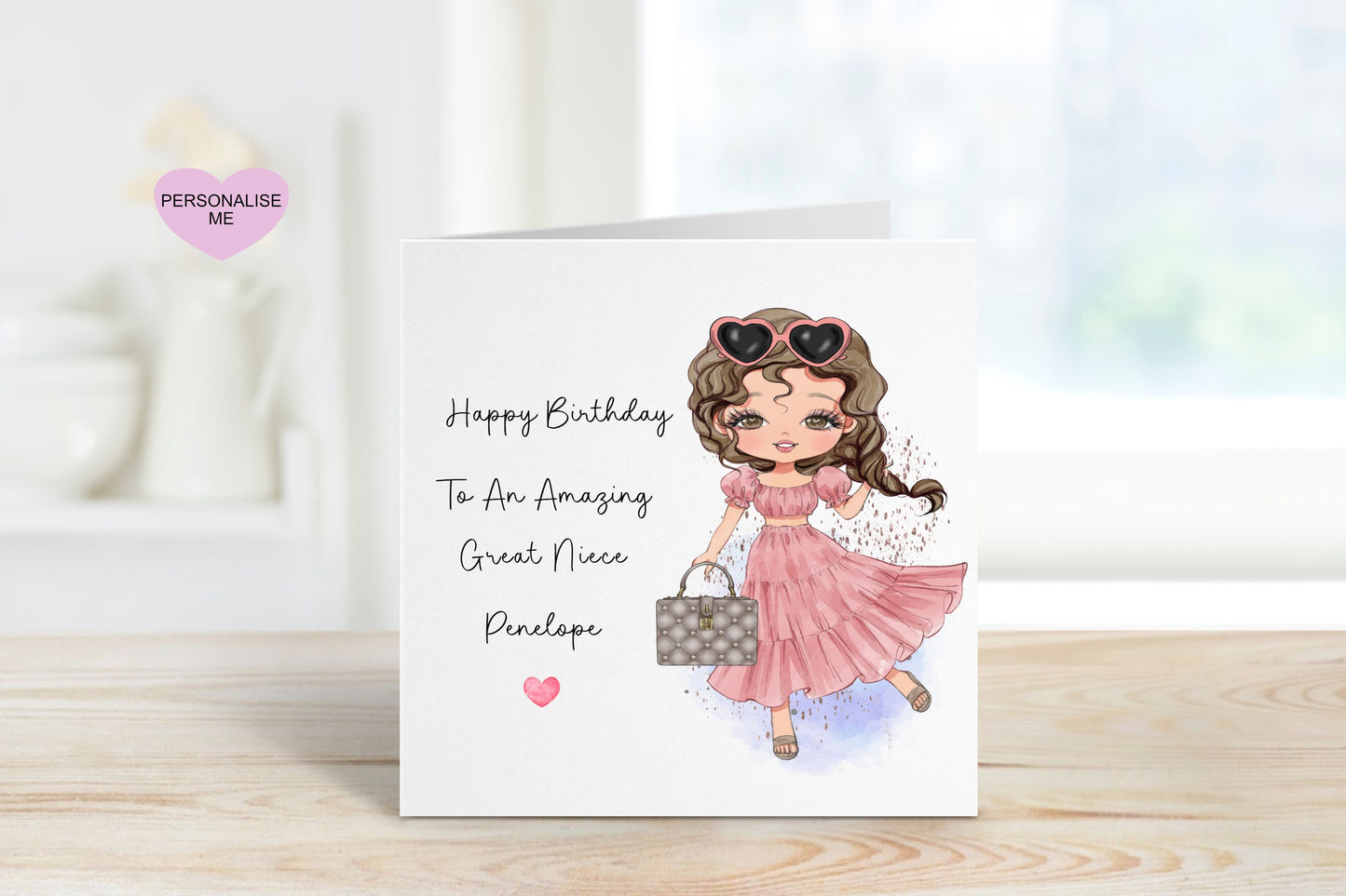 Goddaughter 13th Birthday Card, Birthday Card For Goddaughter, Personalised Birthday Card, Any Age Card, Goddaughter Birthday Card