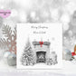 Dad Christmas Card, Christmas Card For Dad, Personalised Christmas Card, Christmas Fireplace Card, Any Title