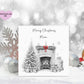 Mum & Dad Christmas Card, Christmas Card For Mum And Dad, Personalised Christmas Card, Christmas Fireplace Card, Any Title