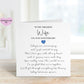 Wife Wedding Anniversary Card, Anniversary Card For Wife, Wedding Anniversary Poem Card