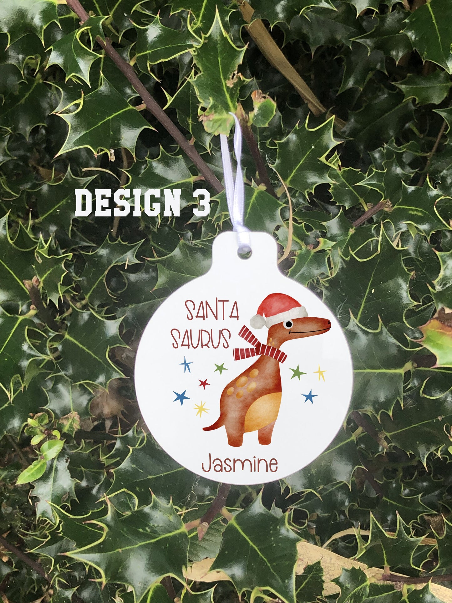 Dino Bauble, Dinosaur Christmas Bauble For Kids, Dinosaur Christmas Tree Decoration