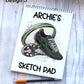 Sketch Book, Personalised Sketchbook, Rugby Design Drawing Book, Rugby Gift, Stocking Filler, Christmas Gift
