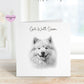 Get Well Soon Card, Dog Design Get Well Soon Card, Personalised Dog Get Well Soon Card