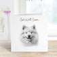 Get Well Soon Card, Dog Design Get Well Soon Card, Personalised Dog Get Well Soon Card