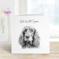Get Well Soon Card, Dog Design Get Well Soon Card, Personalised Dog Get Well Soon Card