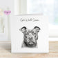 Get Well Soon Card, Dog Design Get Well Soon Card, Personalised Dog Get Well Soon Card