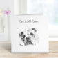 Get Well Soon Card, Dog Design Get Well Soon Card, Personalised Dog Get Well Soon Card