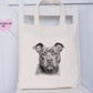 Dog Tote Bag, Personalised Tote Bag, Rottweiler, Black Lab, Golden Lab, Cockapoo, Yorkie, Pitbull, Staff, Springer Spaniel, Cocker, Samoyed
