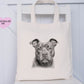 Dog Tote Bag, Personalised Tote Bag, Rottweiler, Black Lab, Golden Lab, Cockapoo, Yorkie, Pitbull, Staff, Springer Spaniel, Cocker, Samoyed