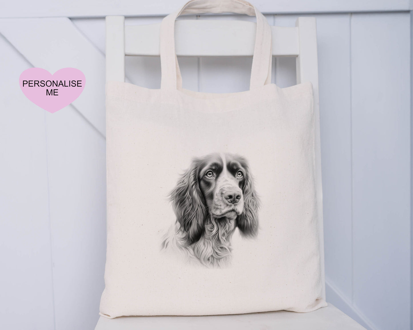 Dog Tote Bag, Personalised Tote Bag, Rottweiler, Black Lab, Golden Lab, Cockapoo, Yorkie, Pitbull, Staff, Springer Spaniel, Cocker, Samoyed
