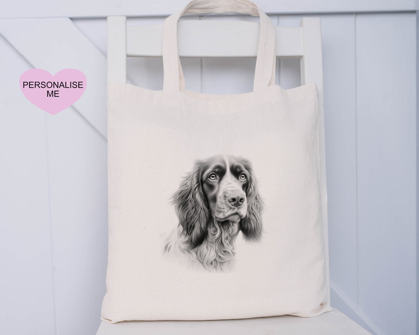 Dog Tote Bag, Personalised Tote Bag, Rottweiler, Black Lab, Golden Lab, Cockapoo, Yorkie, Pitbull, Staff, Springer Spaniel, Cocker, Samoyed