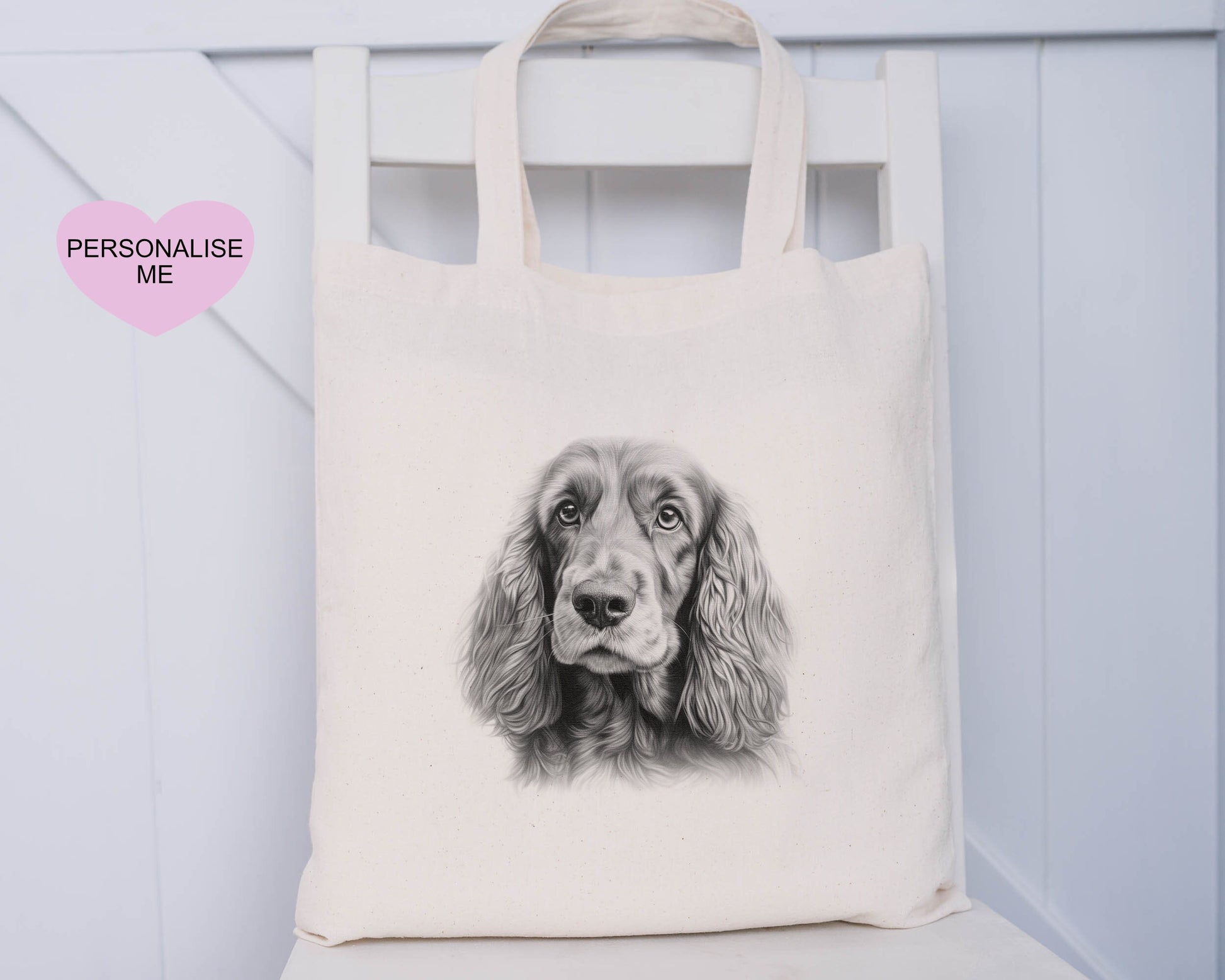 Dog Tote Bag, Personalised Tote Bag, Rottweiler, Black Lab, Golden Lab, Cockapoo, Yorkie, Pitbull, Staff, Springer Spaniel, Cocker, Samoyed