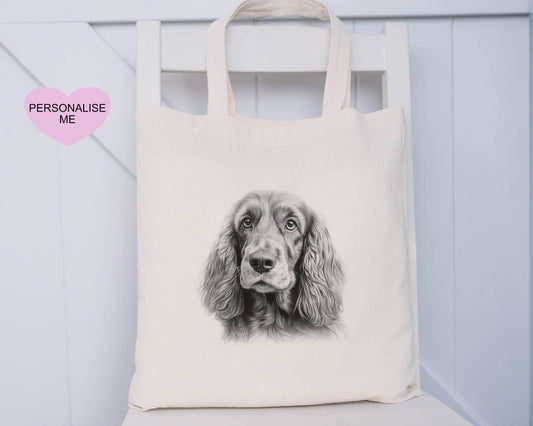 Dog Tote Bag, Personalised Tote Bag, Rottweiler, Black Lab, Golden Lab, Cockapoo, Yorkie, Pitbull, Staff, Springer Spaniel, Cocker, Samoyed