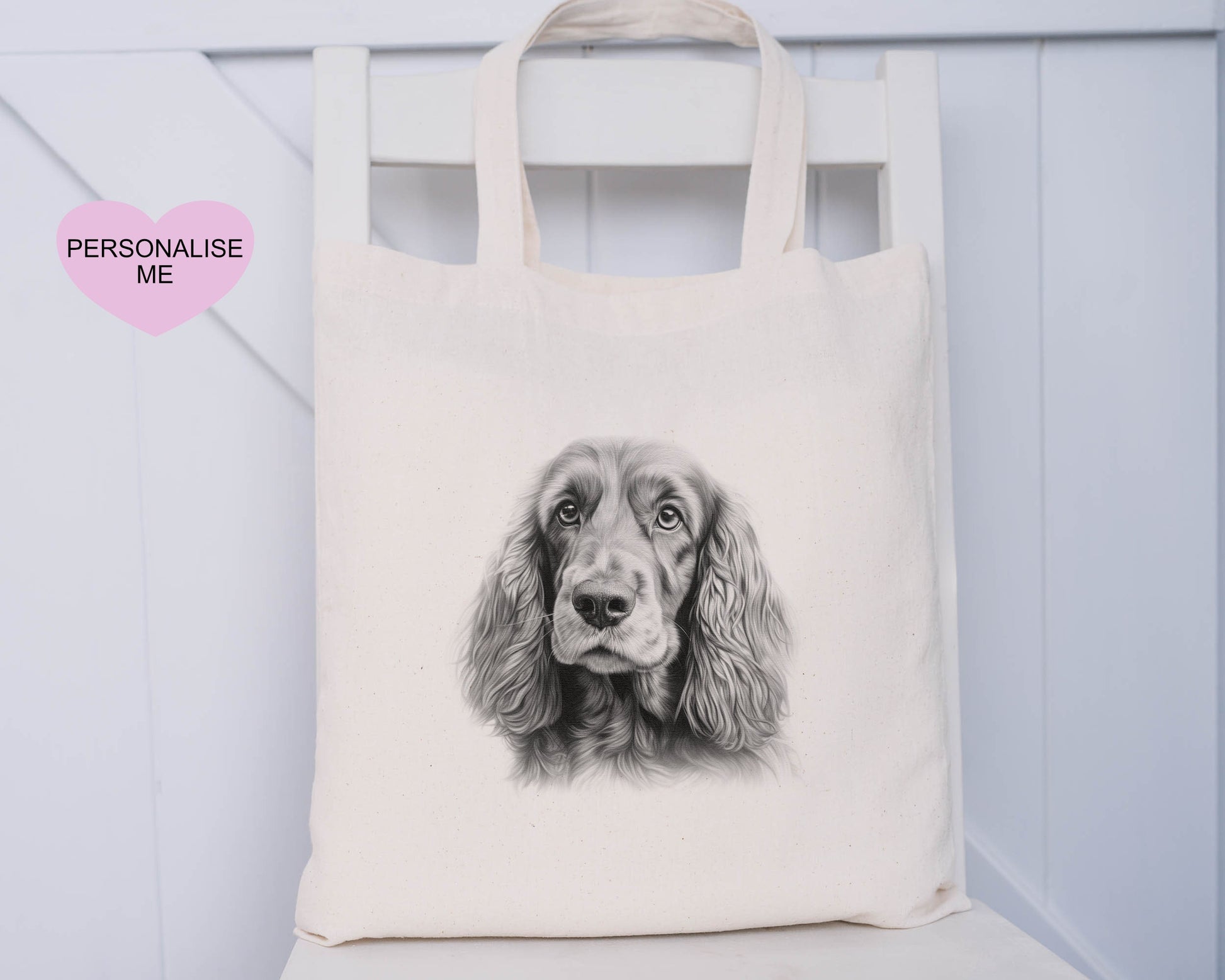 Dog Tote Bag, Personalised Tote Bag, Rottweiler, Black Lab, Golden Lab, Cockapoo, Yorkie, Pitbull, Staff, Springer Spaniel, Cocker, Samoyed