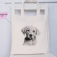 Dog Tote Bag, Personalised Tote Bag, Rottweiler, Black Lab, Golden Lab, Cockapoo, Yorkie, Pitbull, Staff, Springer Spaniel, Cocker, Samoyed