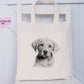 Dog Tote Bag, Personalised Tote Bag, Rottweiler, Black Lab, Golden Lab, Cockapoo, Yorkie, Pitbull, Staff, Springer Spaniel, Cocker, Samoyed