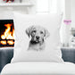 Dog Cushion, Personalised Cushion Gift, Rottweiler, Black Lab, Golden Lab, Cockapoo, Yorkie, Staff, Springer Spaniel, Cocker, Samoyed