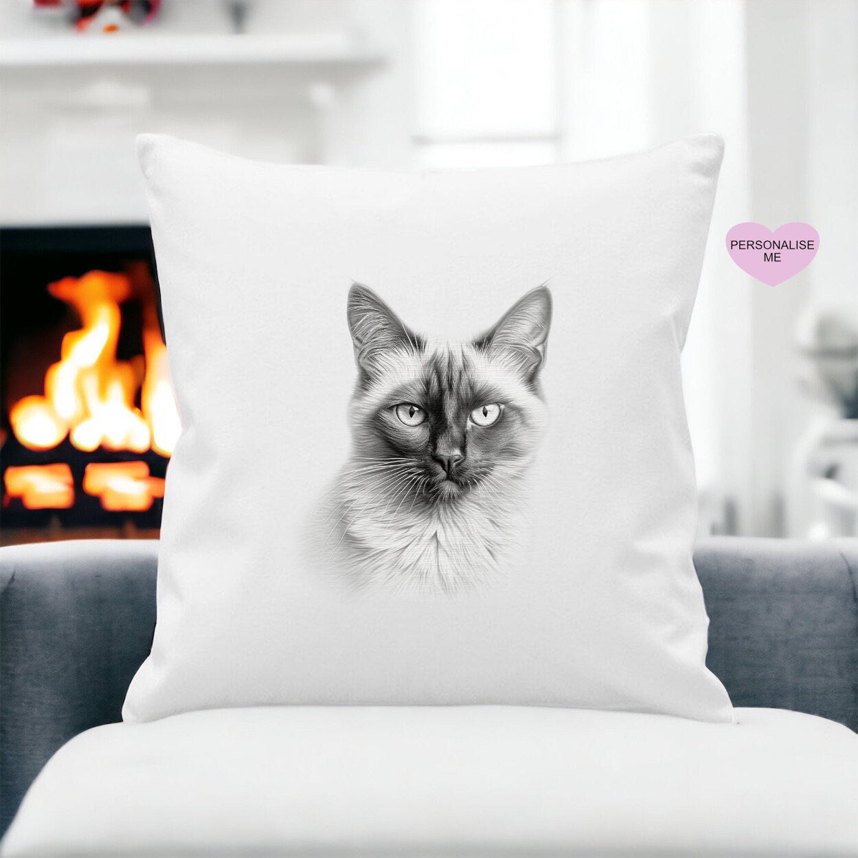 Cat Cushion, Personalised Cat Pillow Gift, Choose From Different Cat Breeds For This Luxury Cushion Gift