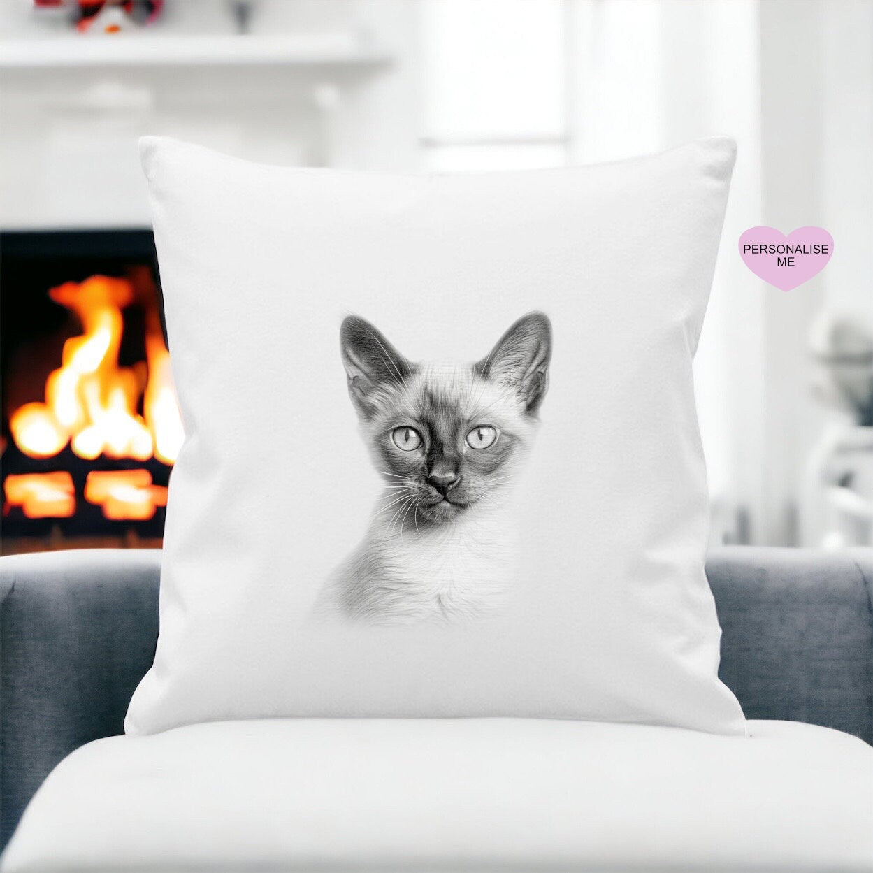 Cat Cushion, Personalised Cat Pillow Gift, Choose From Different Cat Breeds For This Luxury Cushion Gift