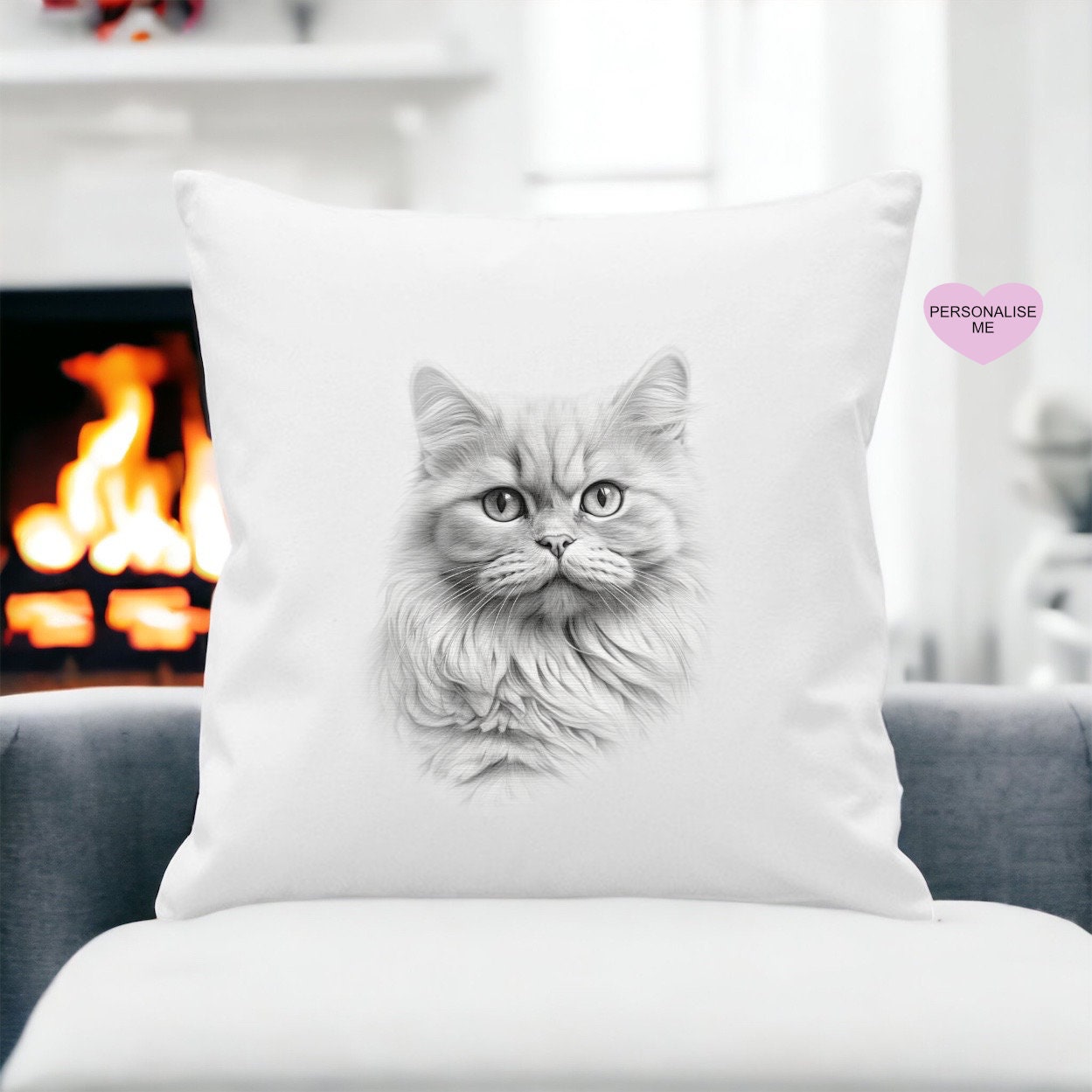 Cat Cushion, Personalised Cat Pillow Gift, Choose From Different Cat Breeds For This Luxury Cushion Gift