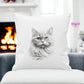 Cat Cushion, Personalised Cat Pillow Gift, Choose From Different Cat Breeds For This Luxury Cushion Gift
